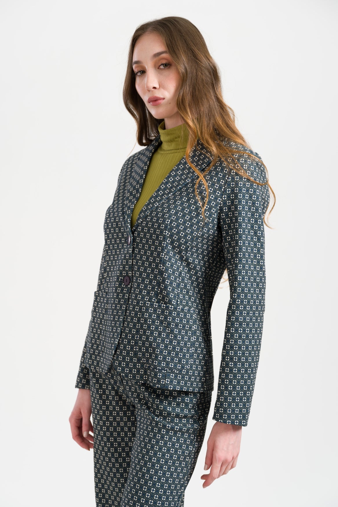 Nelly Blazer Arden | Navy Peony