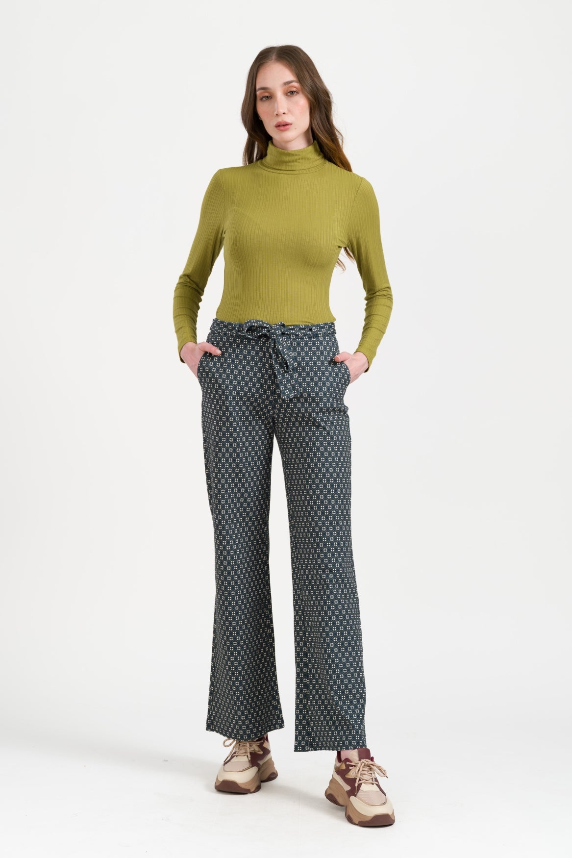 Sue Trousers Arden | Navy Peony