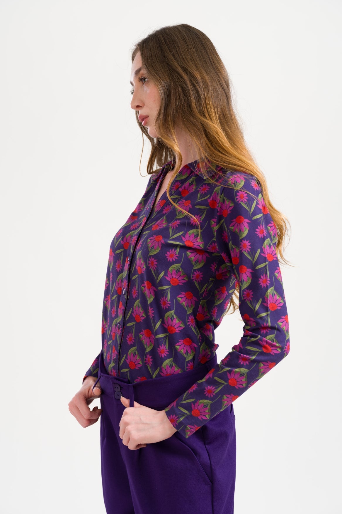 Lena Blouse LS Aurelia | Parachute Purple