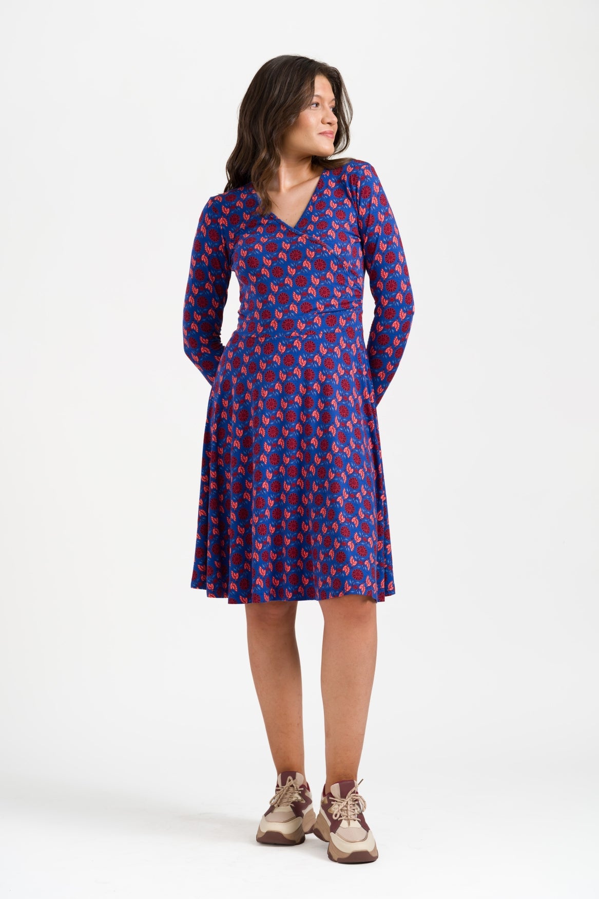 Daisy Dress LS Birdy The Purdy | True Blue