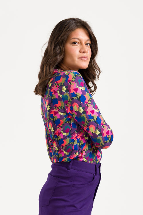 Lena Blouse LS Bloom Boom | Moonless Night
