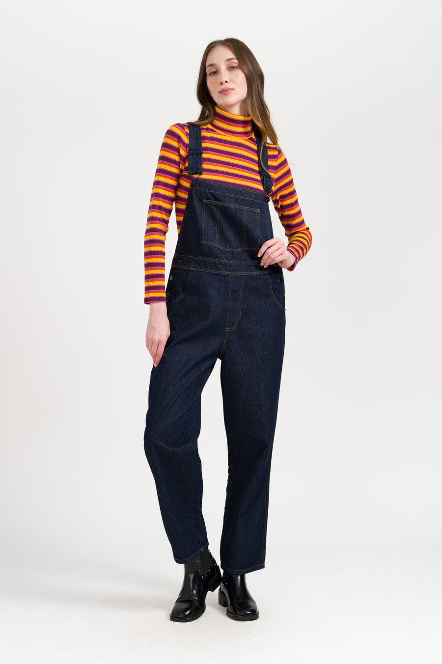 Hazel Salopette Denim | Dark Blue