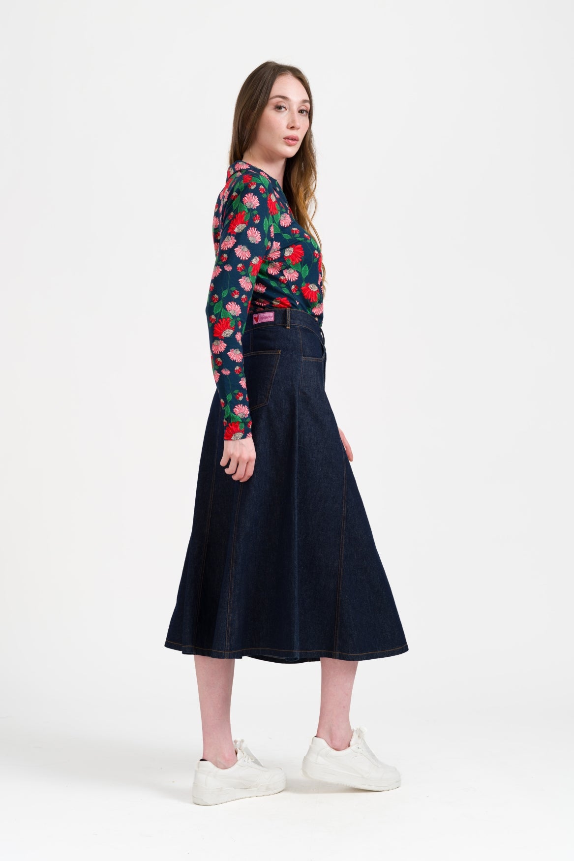 River Skirt Denim | Dark Blue