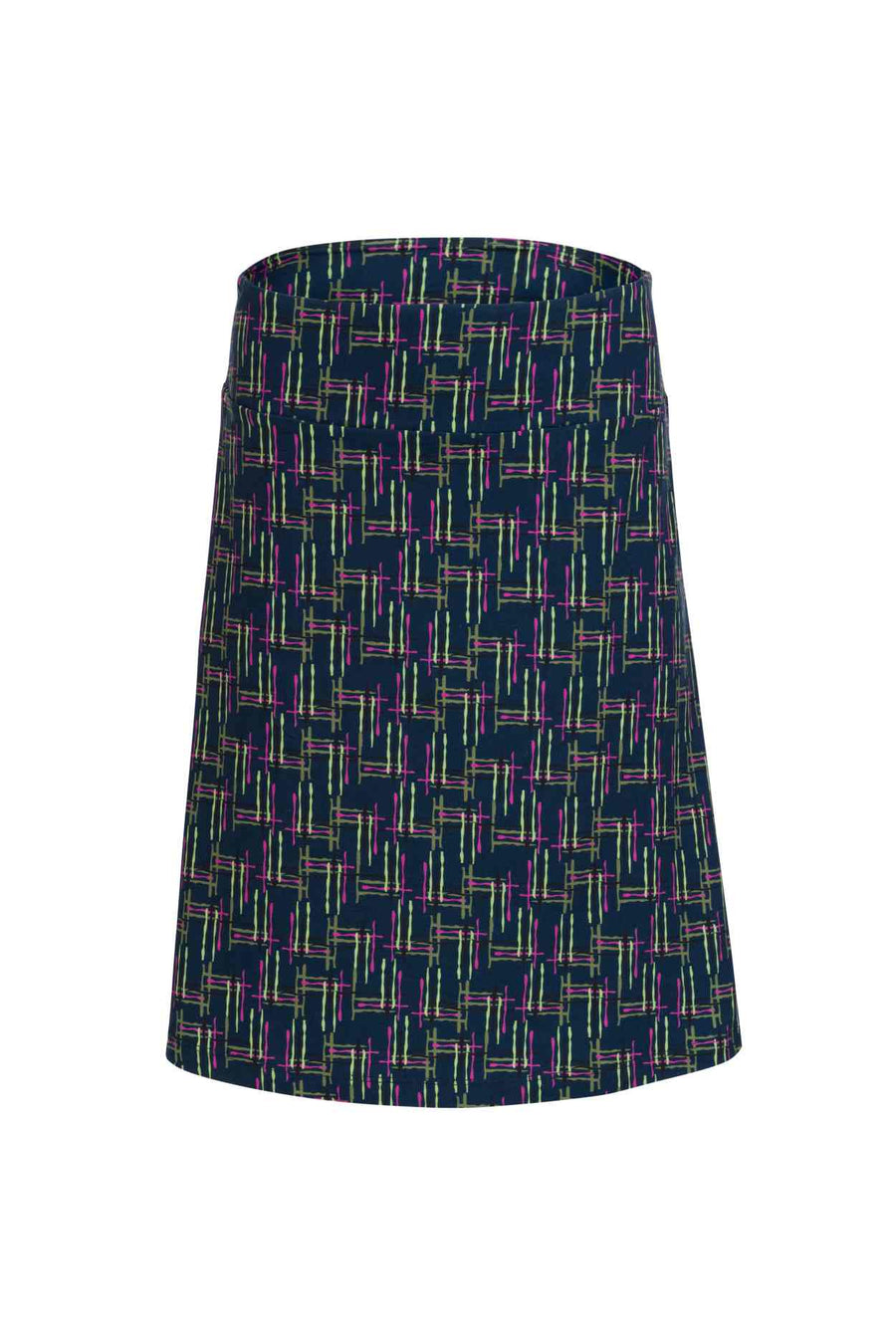 Esmee Skirt Electric Weave | Navy Peony