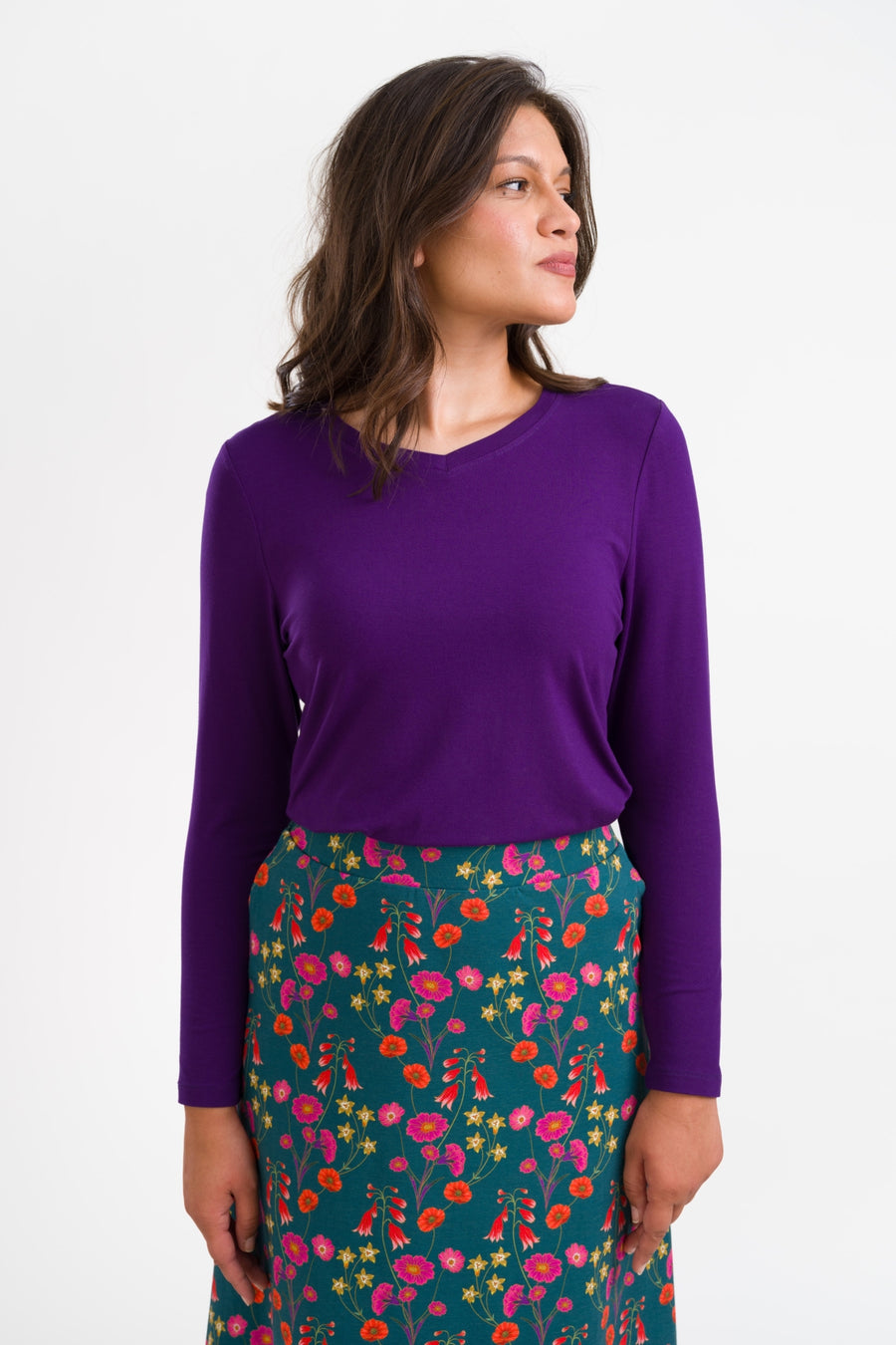 Vera Top LS Jersey Plain | Parachute Purple