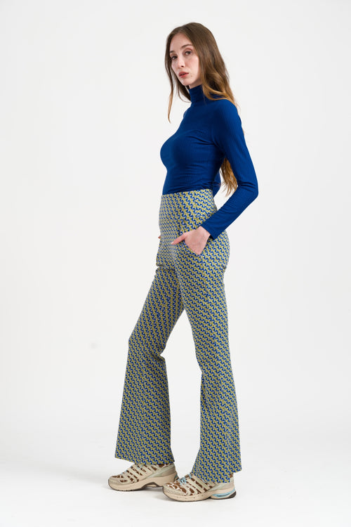 Nala Trousers Jetset Swirl | Purple Rose