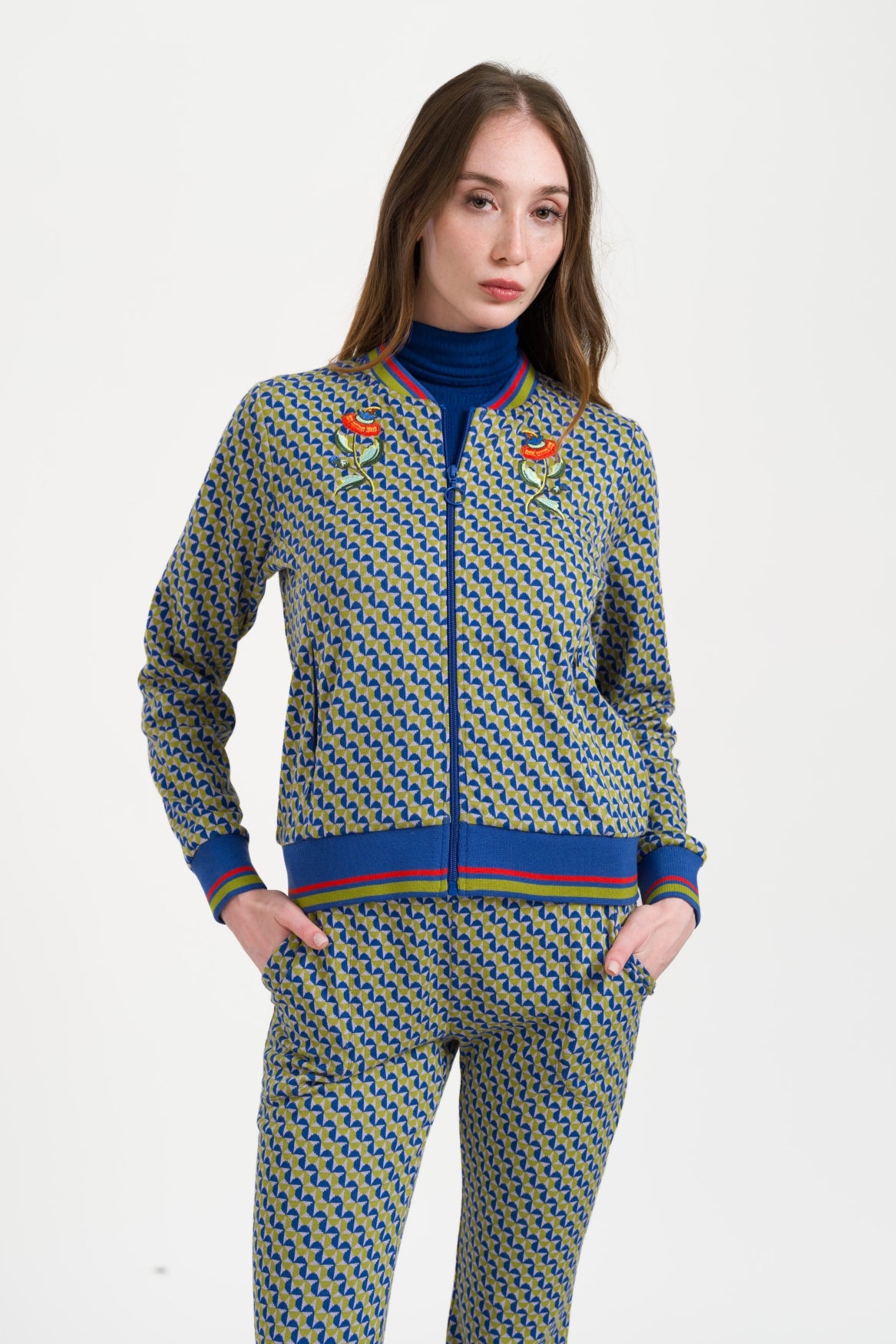 Nora Bomber Jetset Swirl | Purple Rose