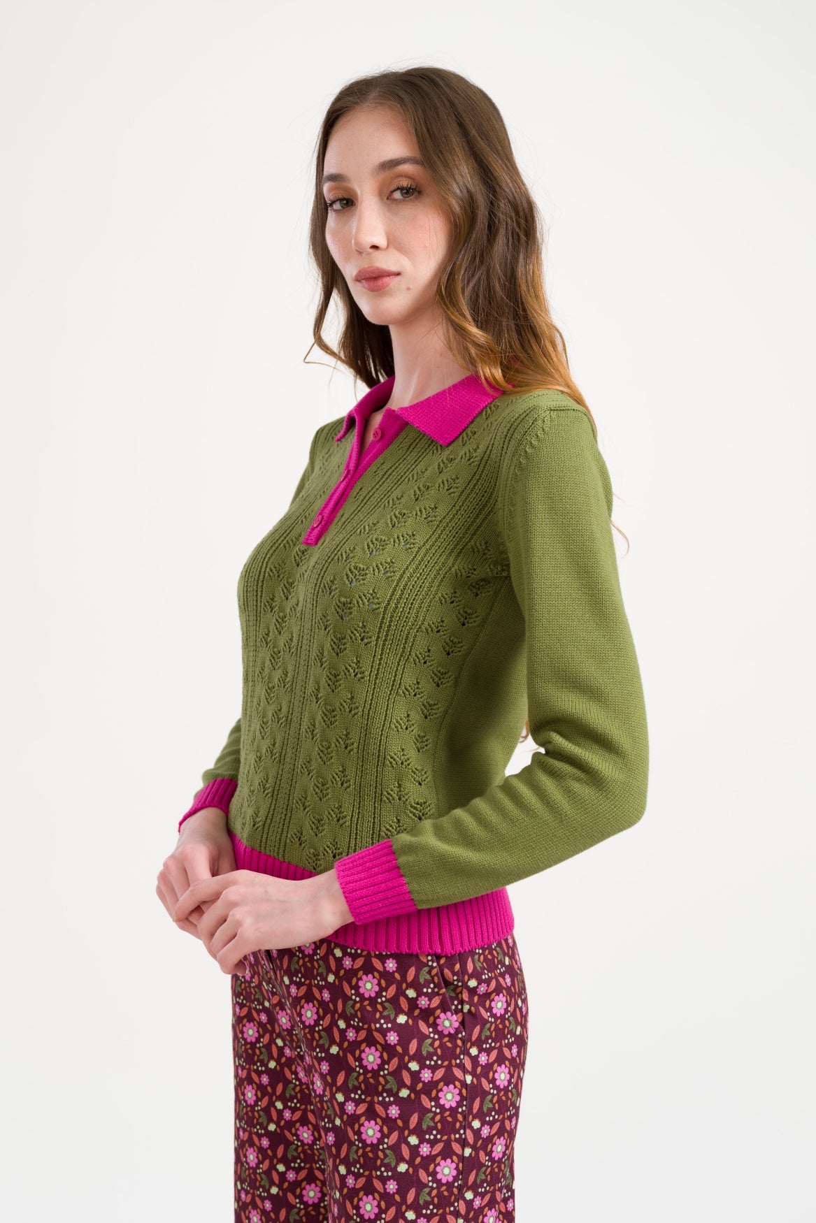 Romy Top Warm LS Knitwear | Sphagnum