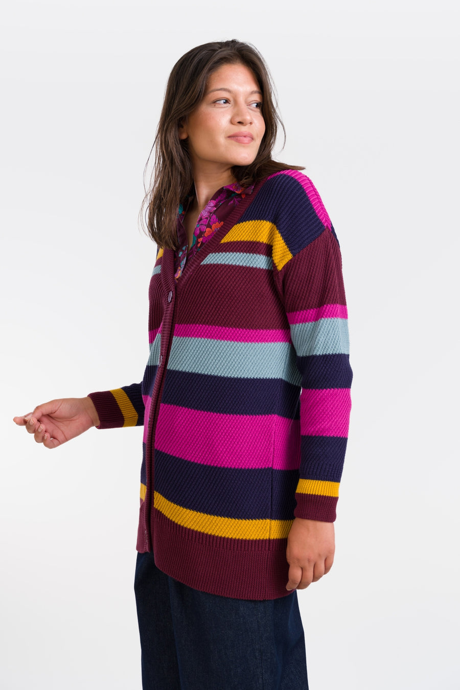 Cardigan Long Knitwear | Multicolor