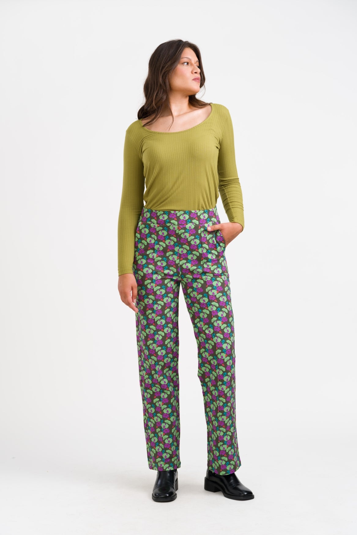 Hailey Trousers Navigate | Sphagnum