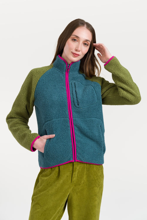 Ivy Jacket Plush | Colorblock