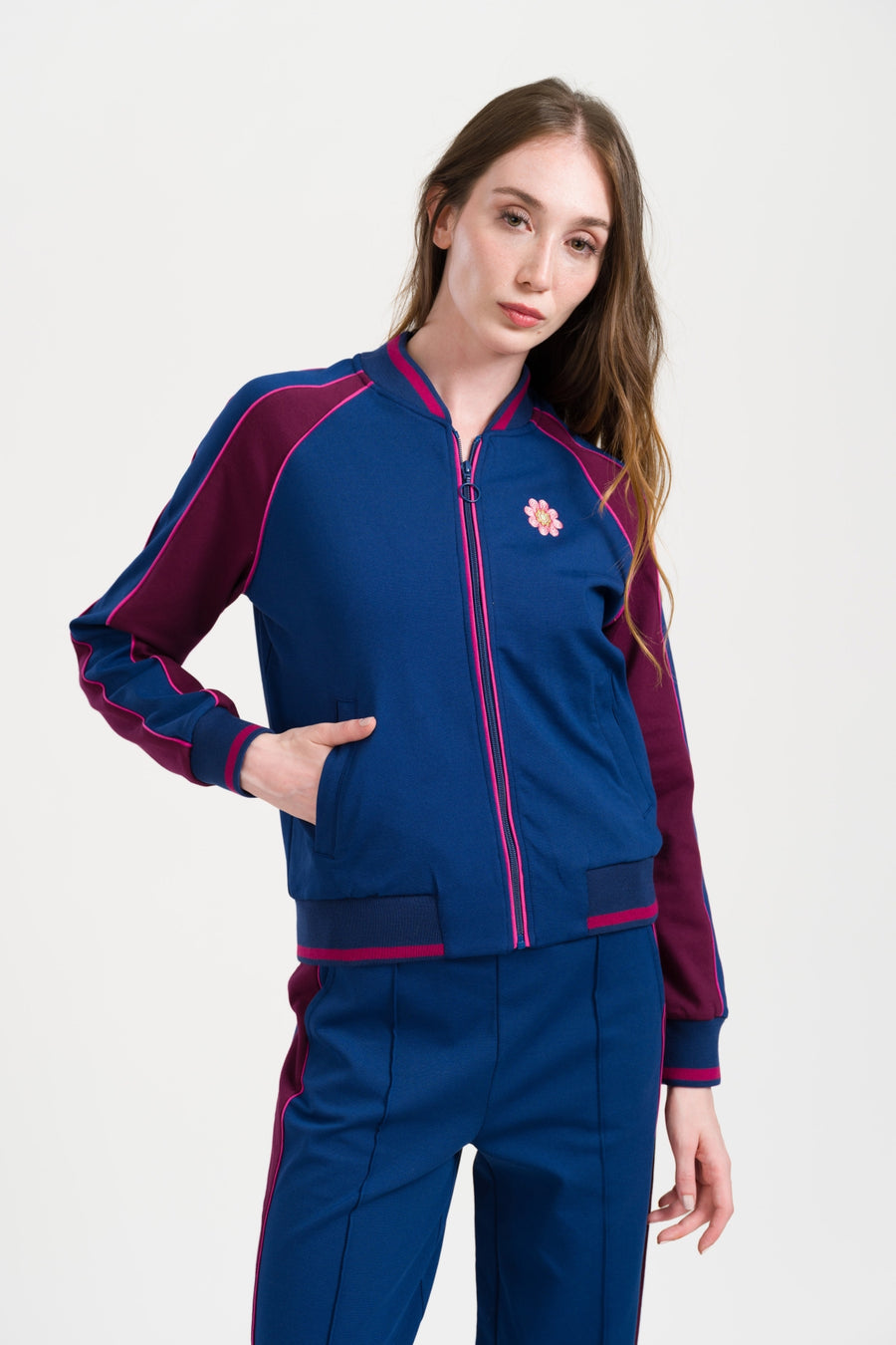 Harley Jacket Punta Di Roma | Navy Peony