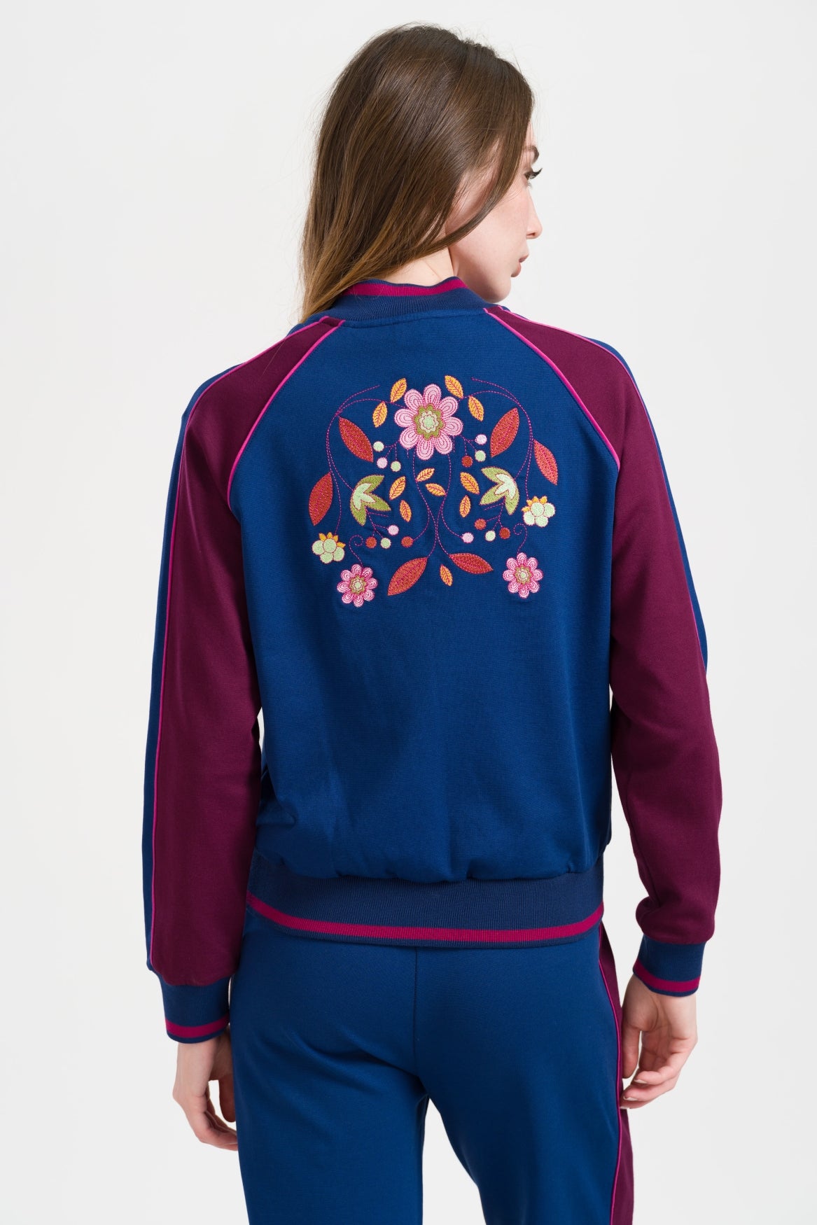 Harley Jacket Punta Di Roma | Navy Peony