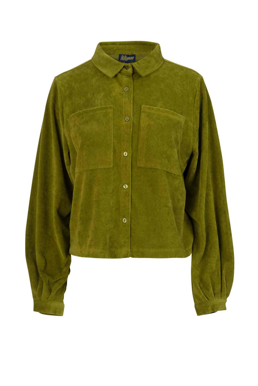 Abby Overshirt Rib Velour | Sphagnum