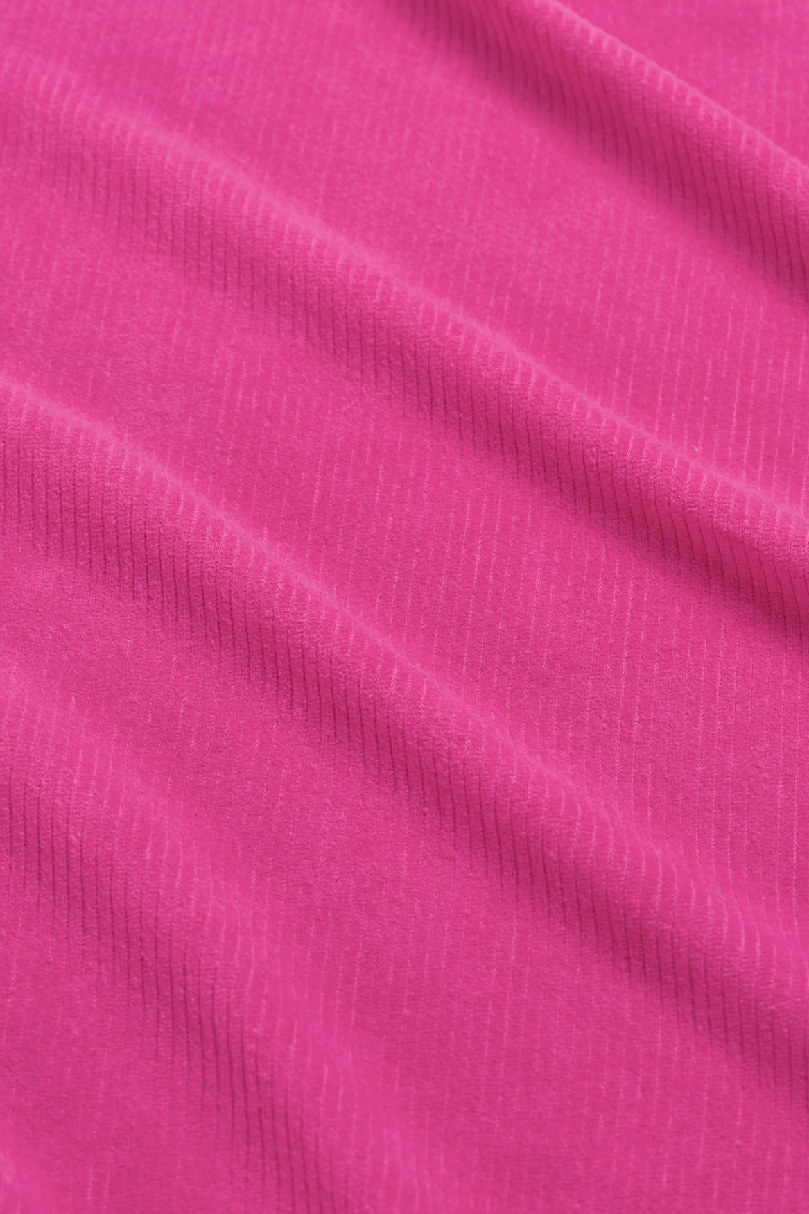 Lotus Trousers Rib Velour | Fuchsia Red