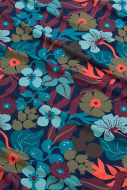 Pearl Dress Slow Bloomer | Navy Peony
