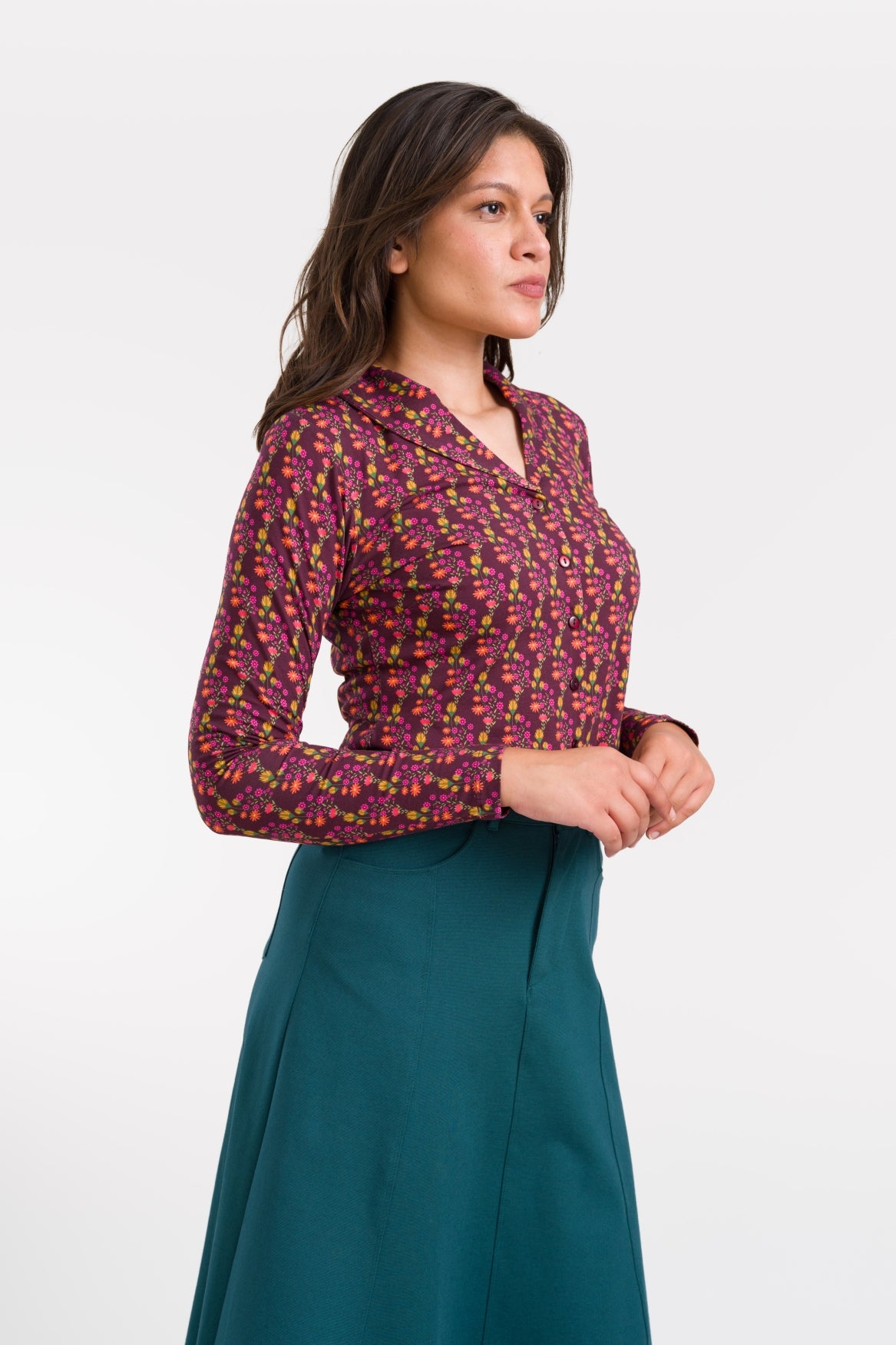 Iris Blouse LS Twilight Fig | Fig