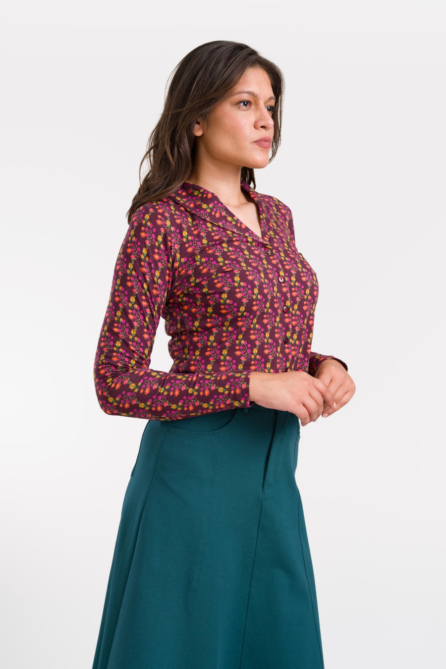 Iris Blouse LS Twilight Fig | Fig