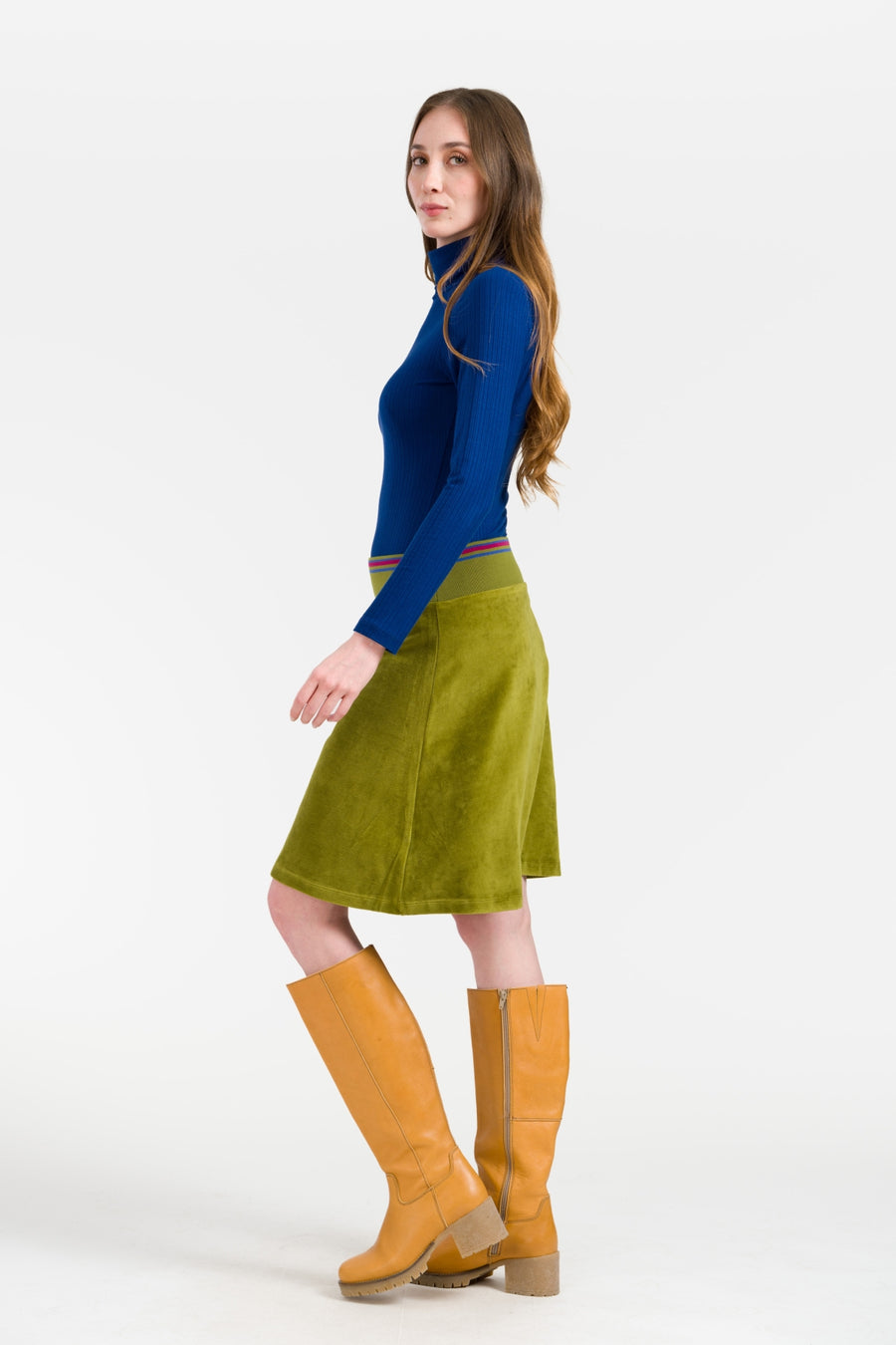 Esmee Skirt Velour | Sphagnum