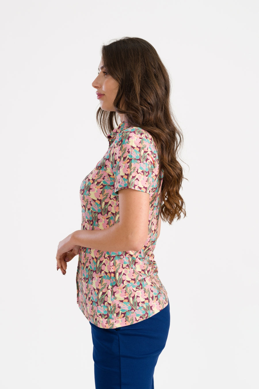 Sill Blouse SS Calypso | Amaranth
