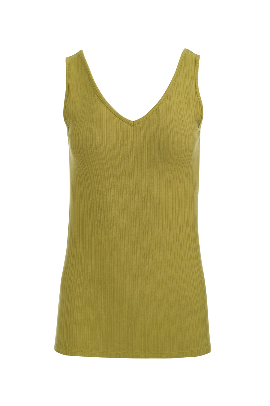 Stella Tanktop Jersey Ripp | Golden Cypress