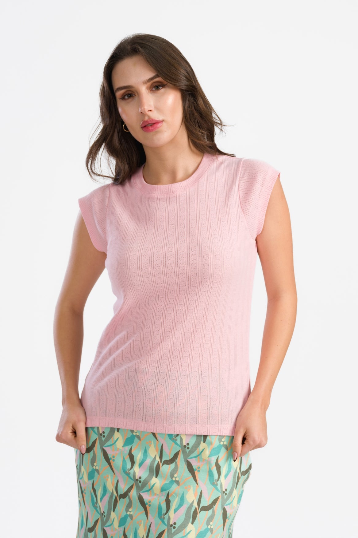 April Top Pointelle | Tickled Pink