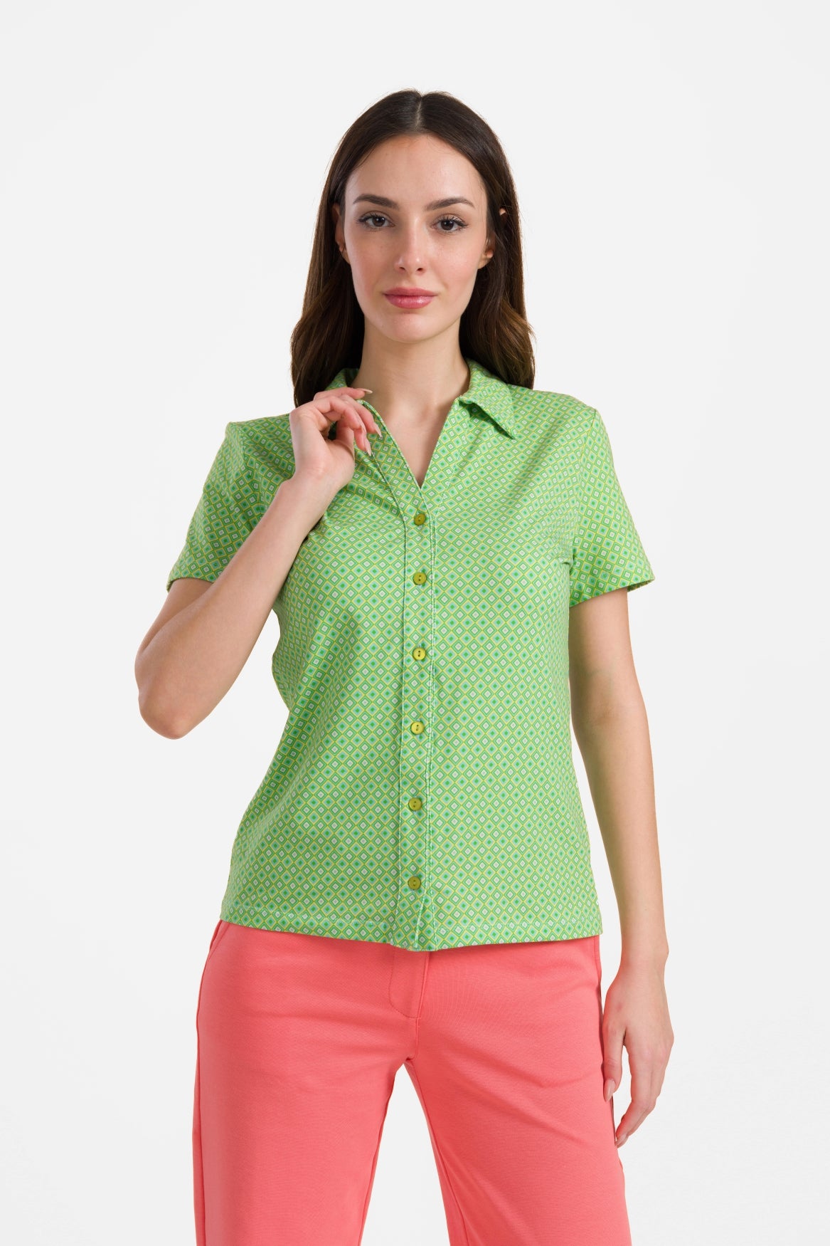 Lena Bluse, Kurzarm | Mosaik