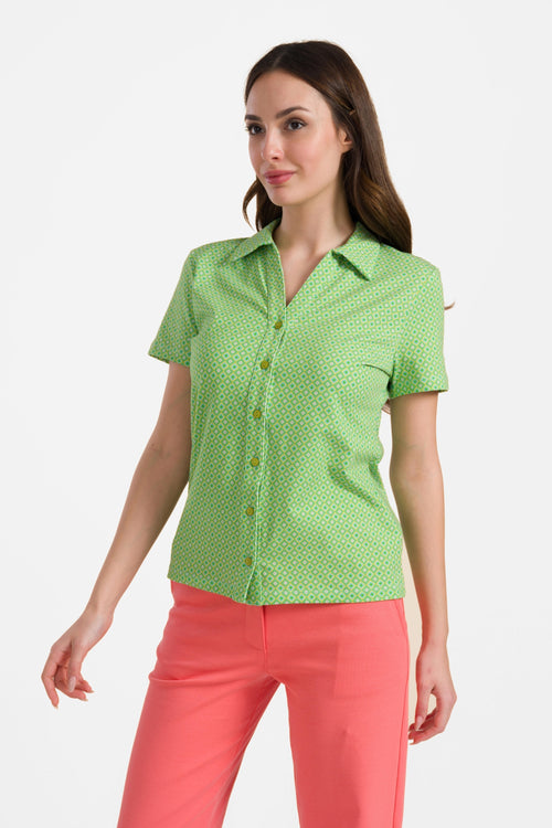 Lena Bluse, Kurzarm | Mosaik