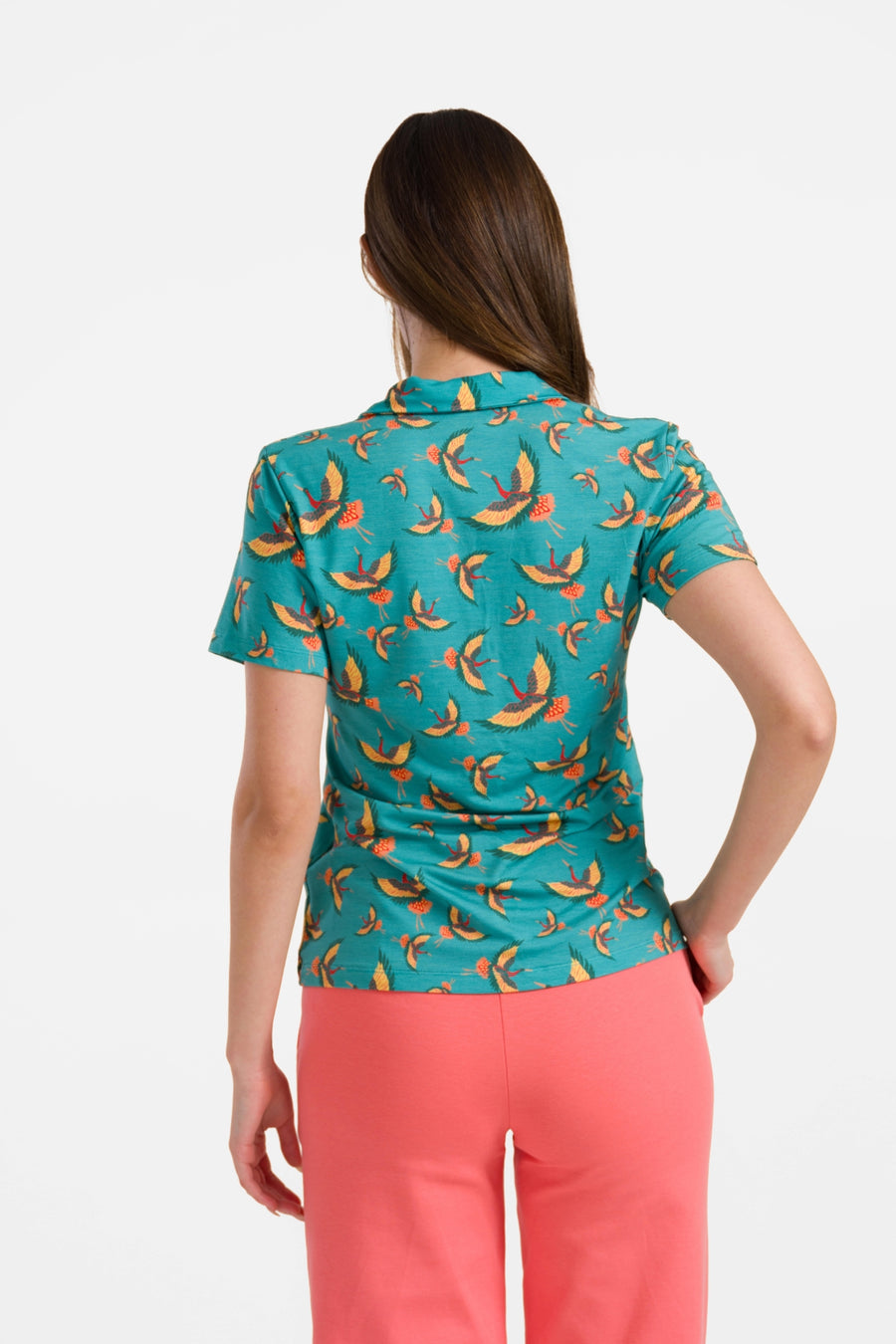 Lena Bluse, Kurzarm | Crane