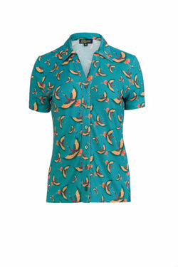 Lena Bluse, Kurzarm | Crane