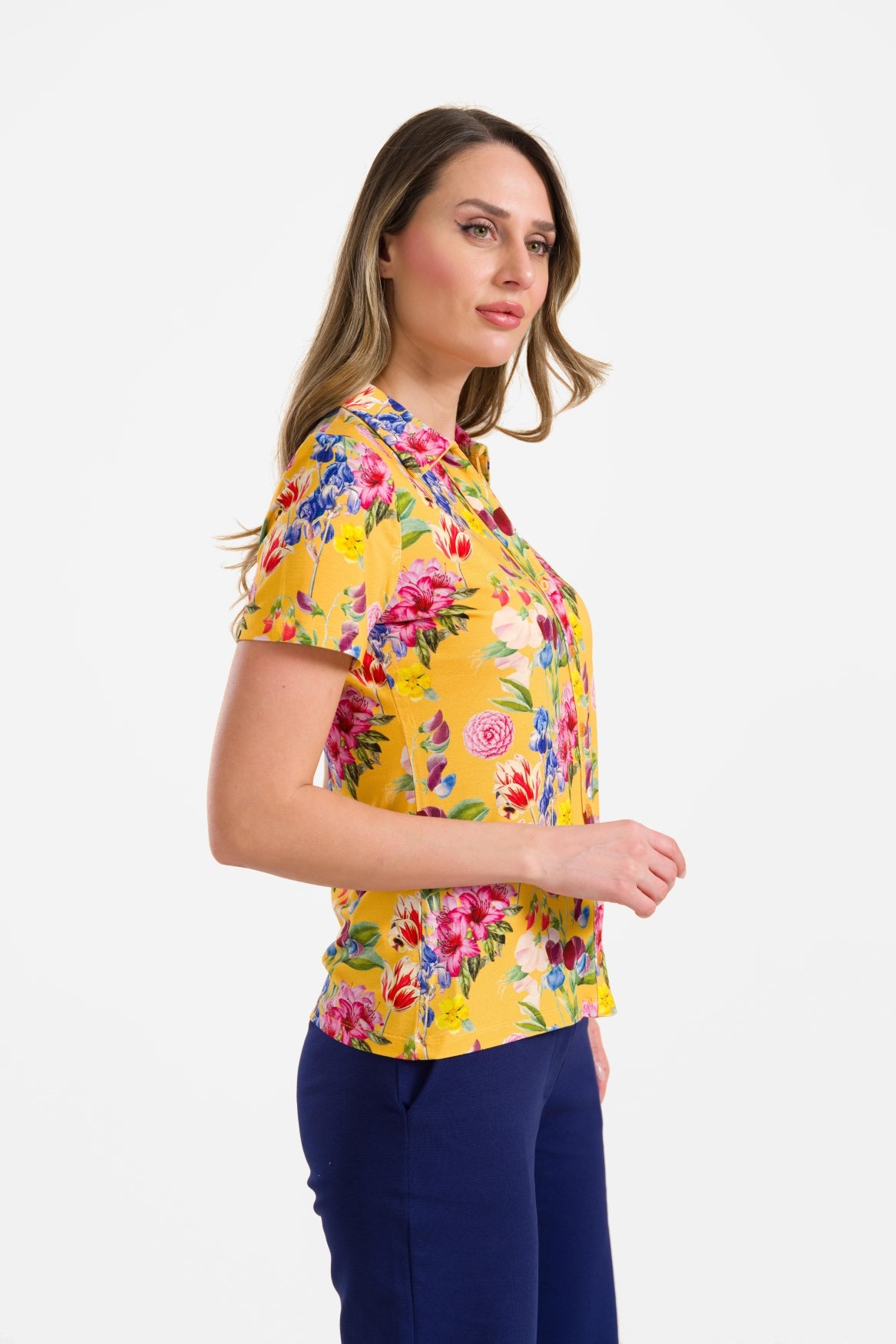 Lena Bluse, Kurzarm | Sommerstrauß