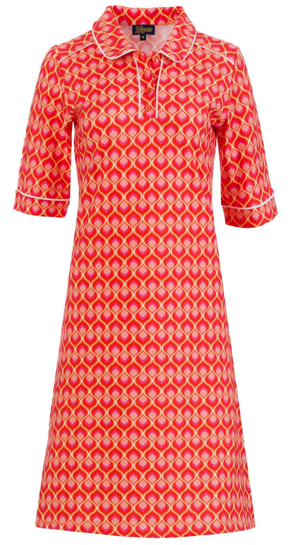 Cato Polokleid, kurzärmelig | Retro-Touch