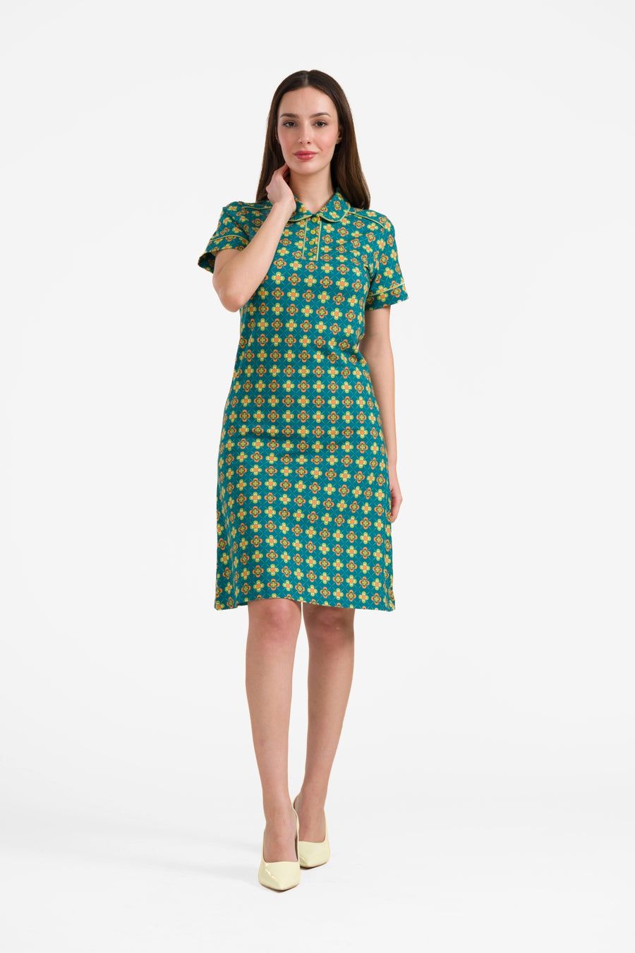 Cato Polokleid, kurzärmelig | Vintage Fever