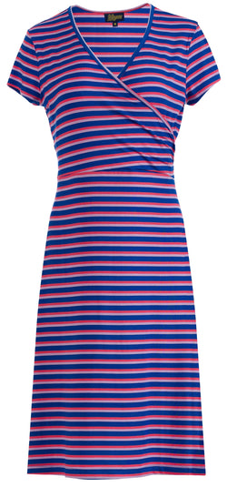 Chrissy Cross Kleid | Happy Stripes Blue