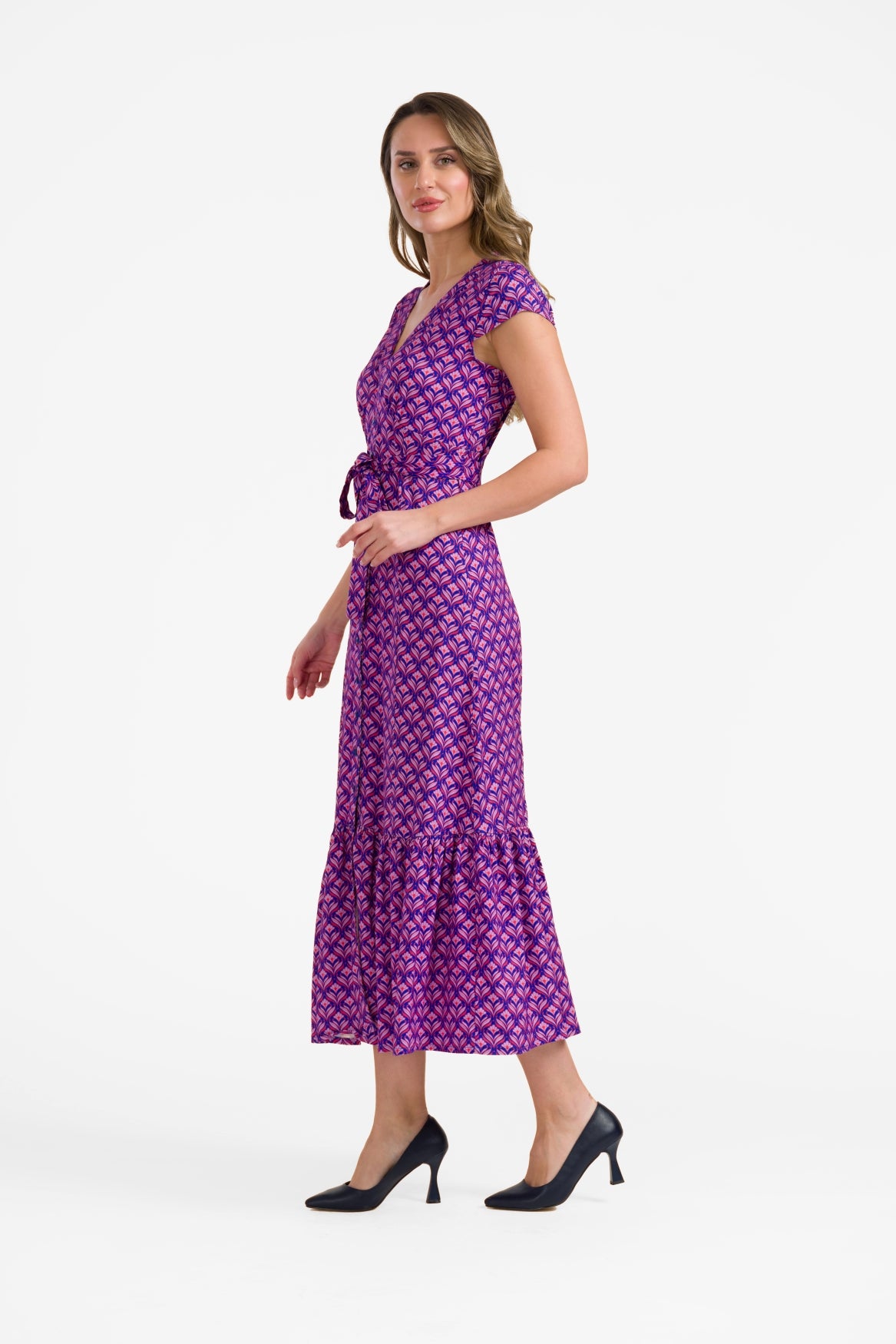 Maud Maxikleid, kurzärmelig | Small Barock