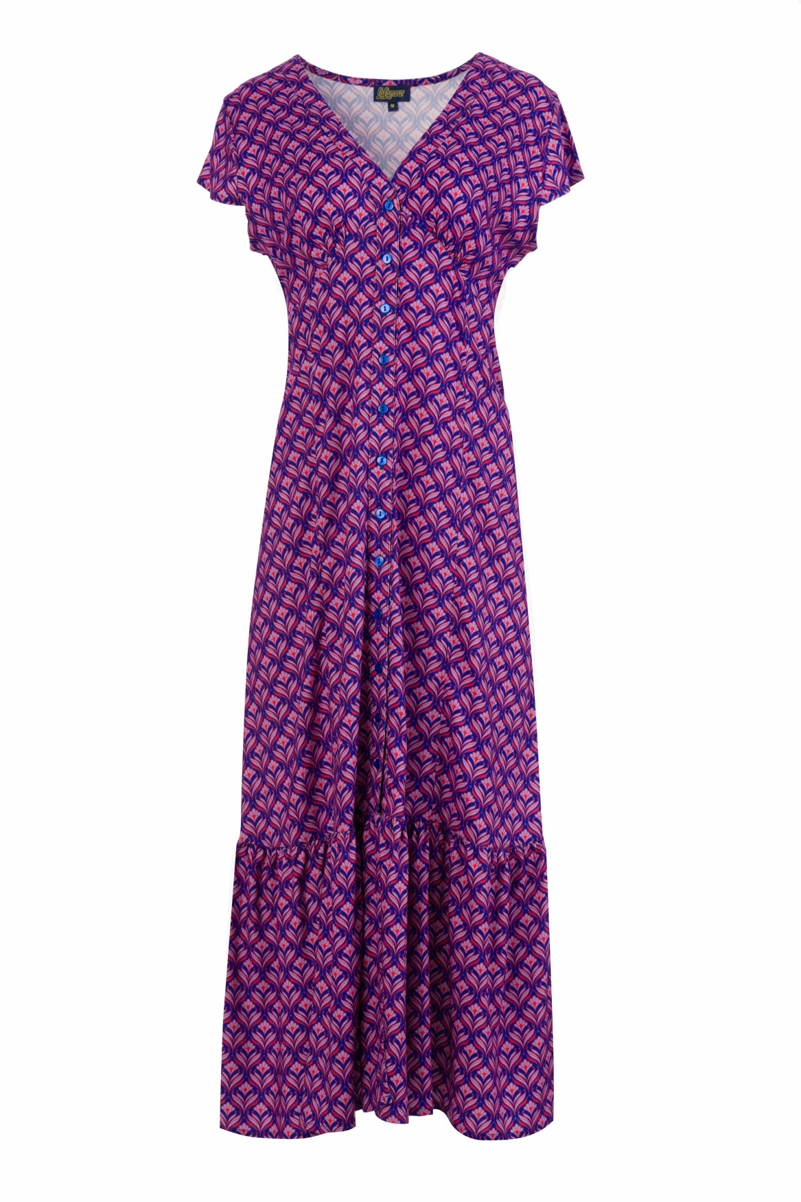 Maud Maxikleid, kurzärmelig | Small Barock