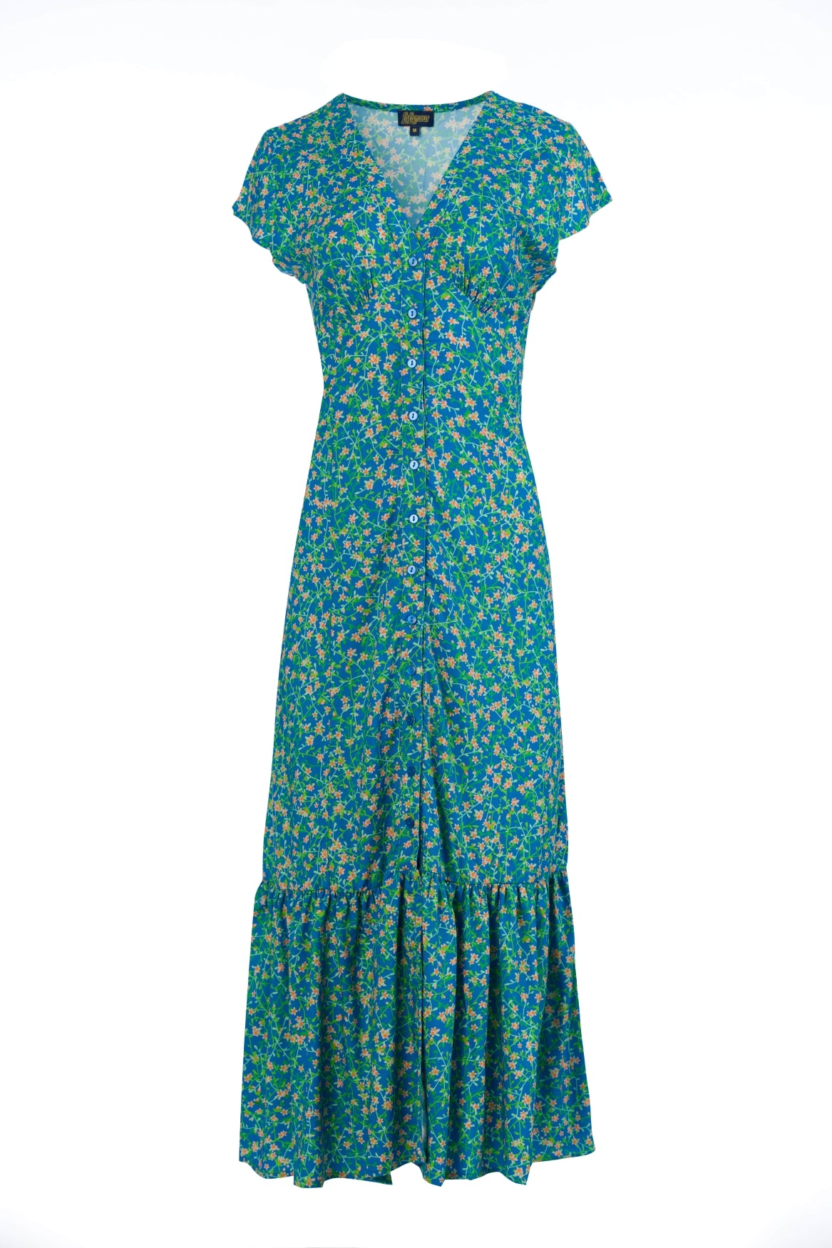 Maud Maxikleid, kurzärmelig | Crane