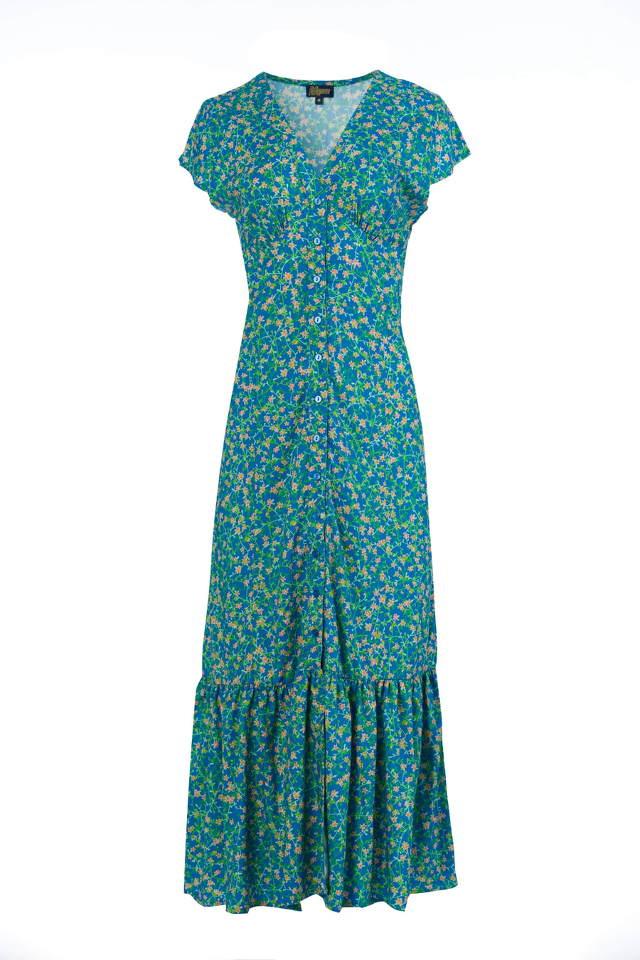 Maud Maxikleid, kurzärmelig | Crane