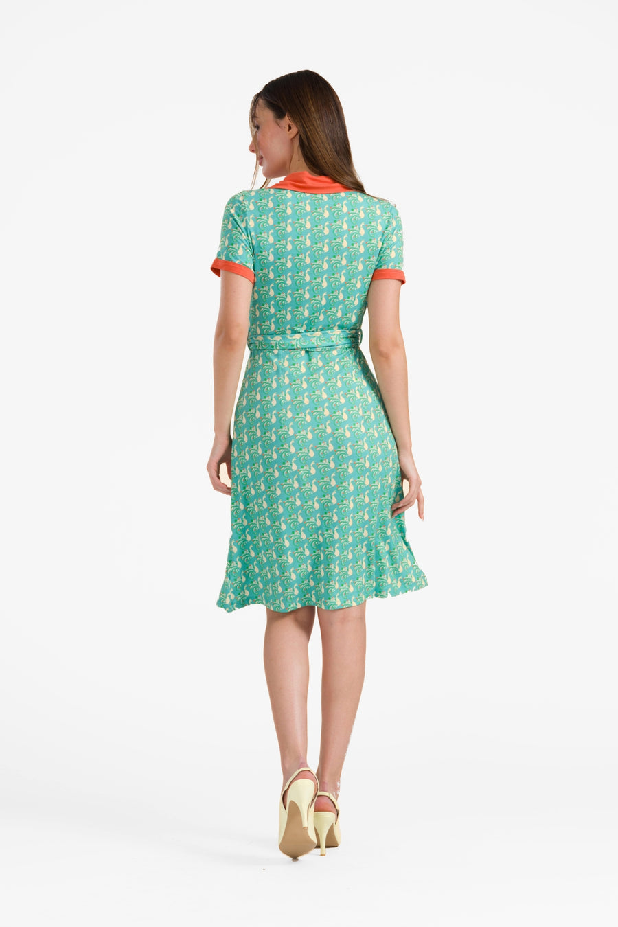 Monique Kleid, kurzärmelig | Happy Peacock