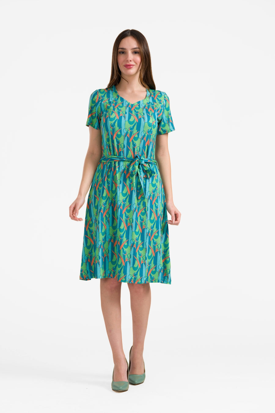 Sandra-Kleid, kurzärmelig | Tulip Waltz
