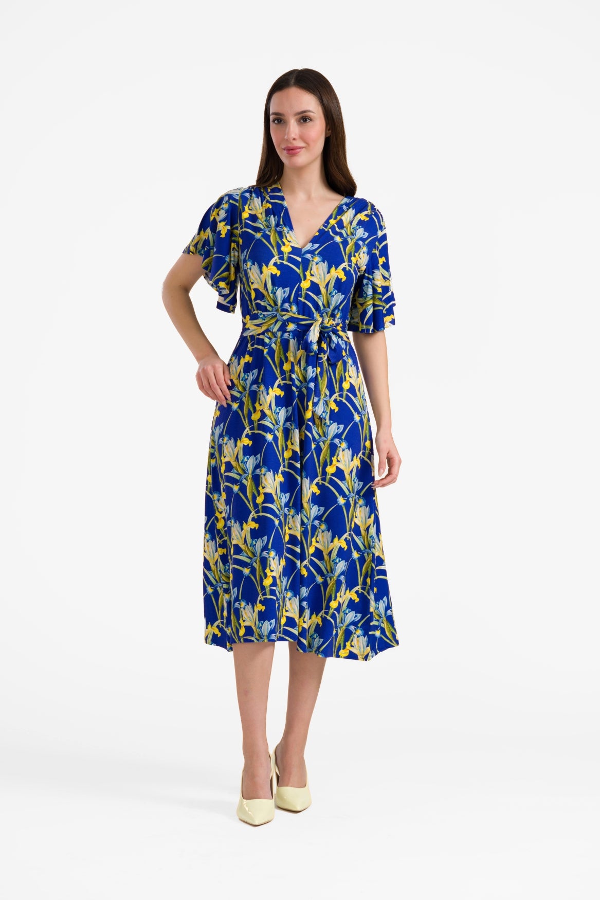 Trix-Kleid mit Schmetterlingsärmeln | Lilly
