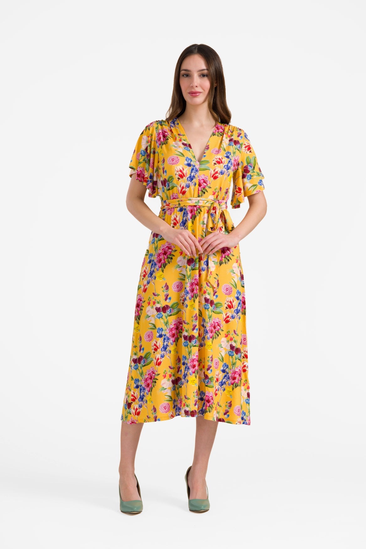 Trix-Kleid mit Schmetterlingsärmeln | Sommerstrauß