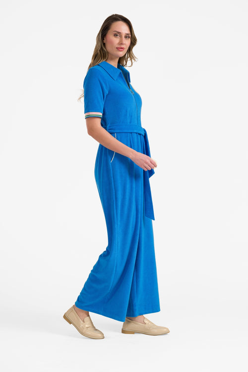 Bella Jumpsuit mit Reißverschluss | Blau