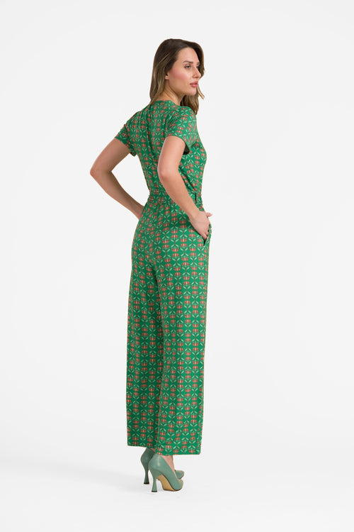 Diana Jumpsuit, Kurzarm | Grüne Blume
