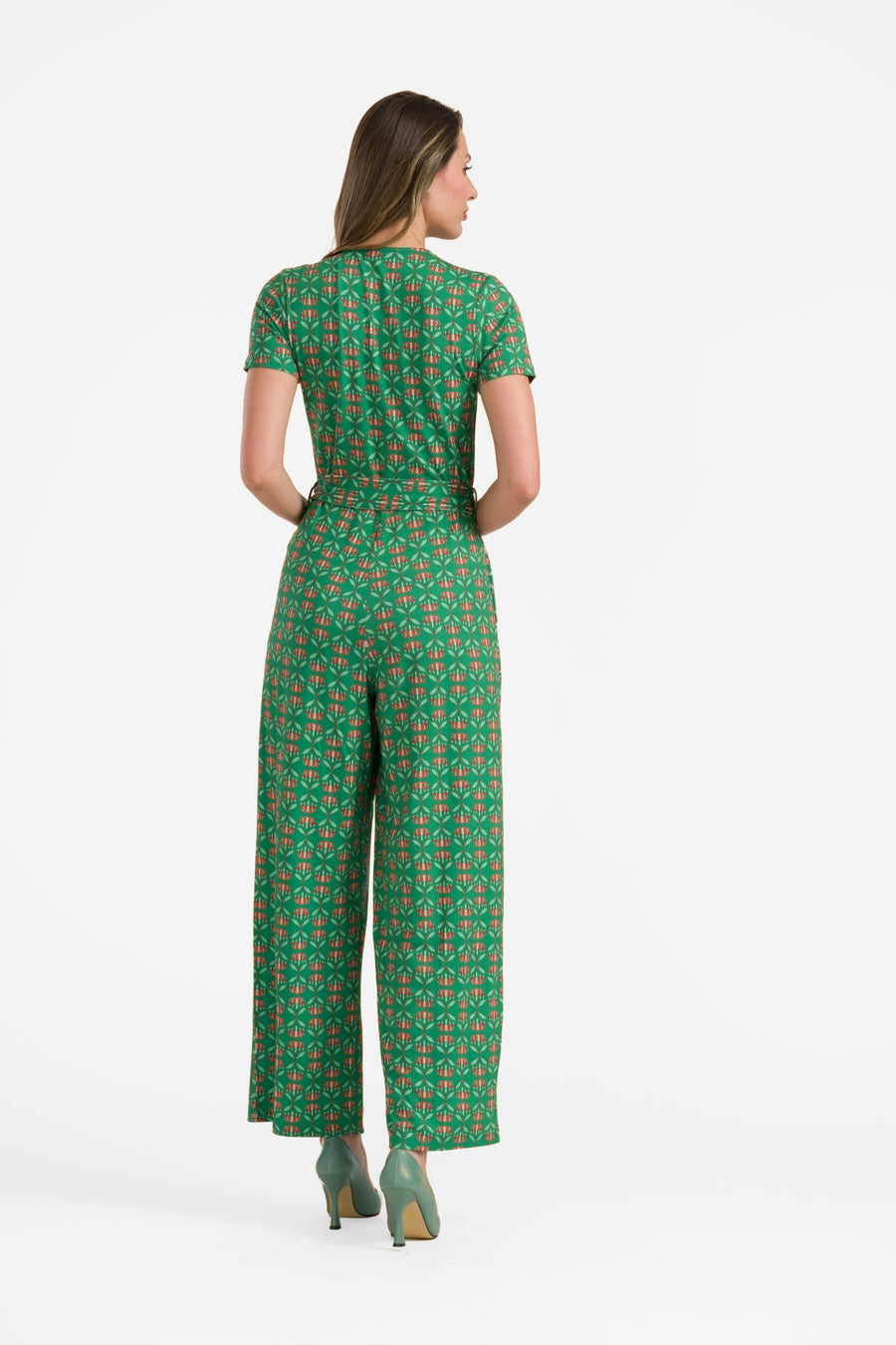 Diana Jumpsuit, Kurzarm | Grüne Blume