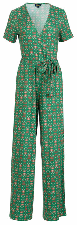 Diana Jumpsuit, Kurzarm | Grüne Blume