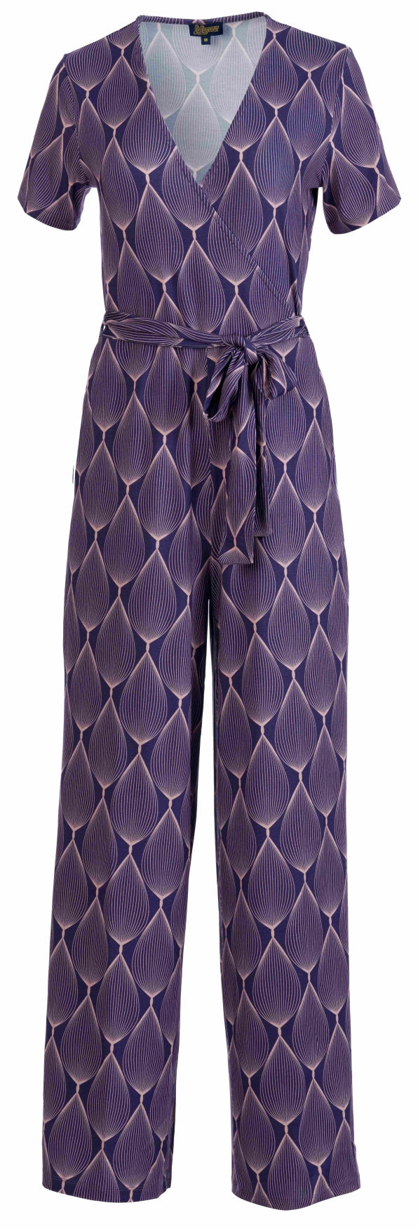 Diana Jumpsuit, Kurzarm | Großes ovales Grafikmotiv
