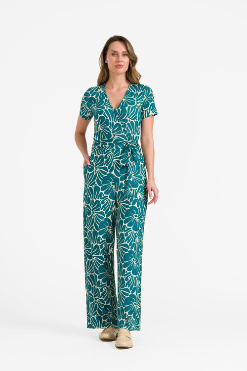 Diana Jumpsuit, kurzärmelig | Flower Lake
