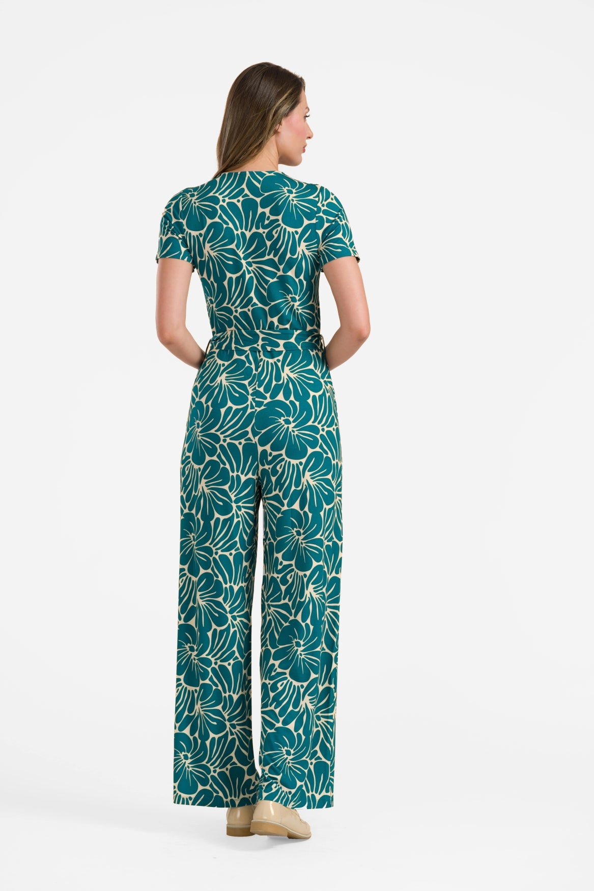 Diana Jumpsuit, kurzärmelig | Flower Lake