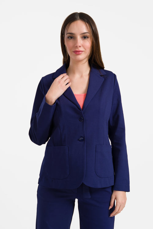 Nova Blazer | Interlock Navy